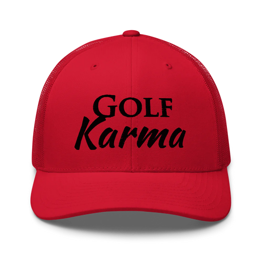 Retro Trucker Hat / Golf Karma- Sticks & Bag Golf