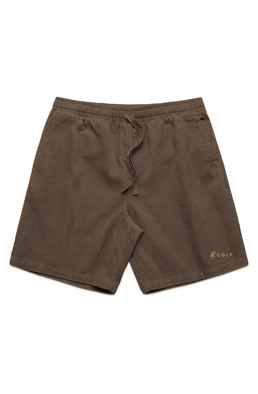 CORD SHORTS-STICKS & BAG GOLF