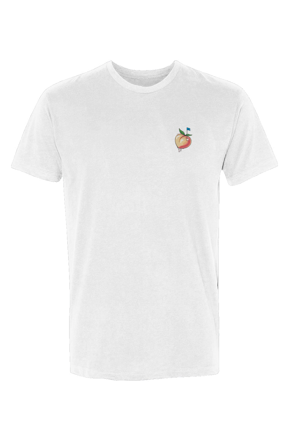 Sueded T-Shirt- Peach Sticks & Bag Golf