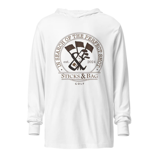 Hooded Long Sleeve Tee | "ISOTPS" Sticks & Bag Golf