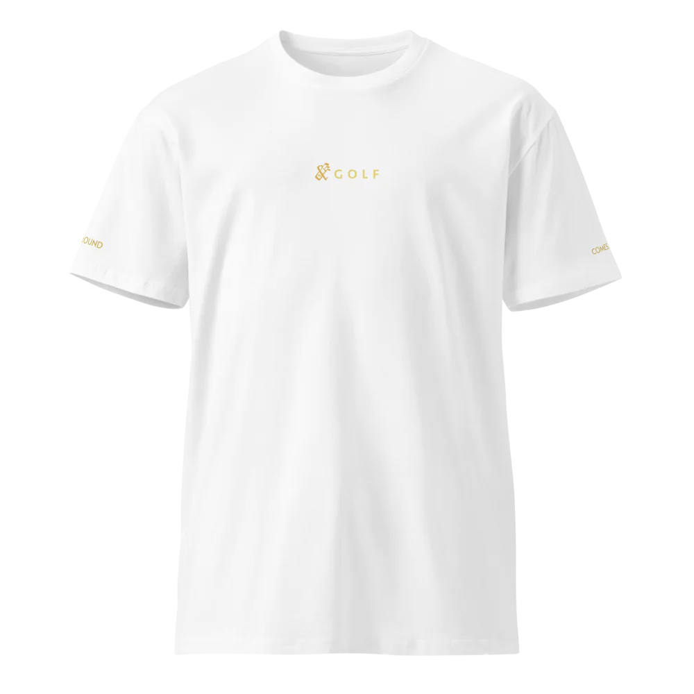 Premium T-Shirt | Golf Karma- Sticks & Bag Golf