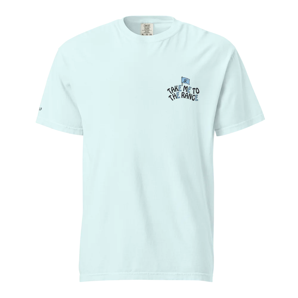 Heavyweight T-Shirt | Take Me To The Range- Sticks & Bag Golf