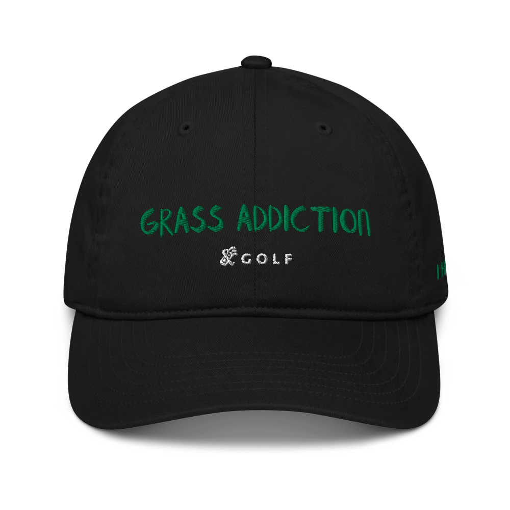 Organic Golf Cap | Grass Addiction- Sticks & Bag Golf