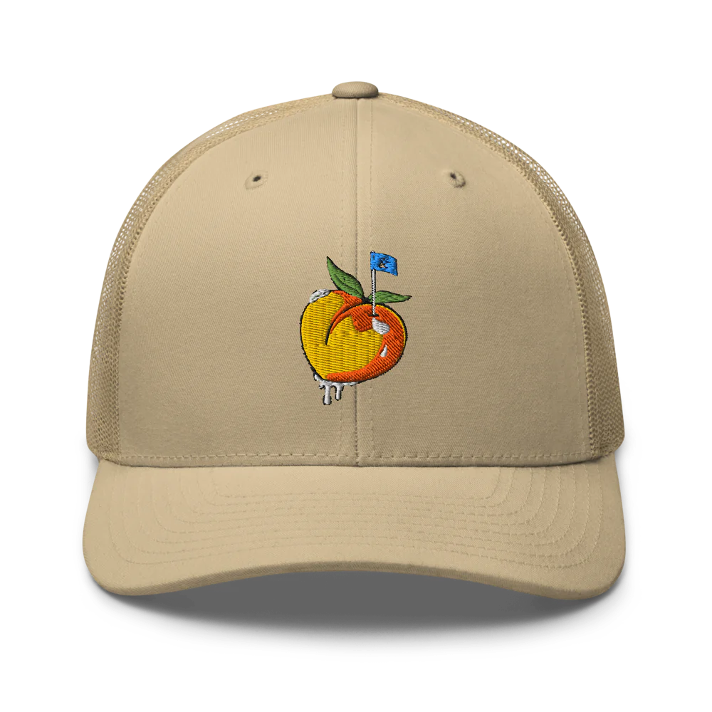 Retro Trucker Hat | Peachy- Sticks & Bag Golf
