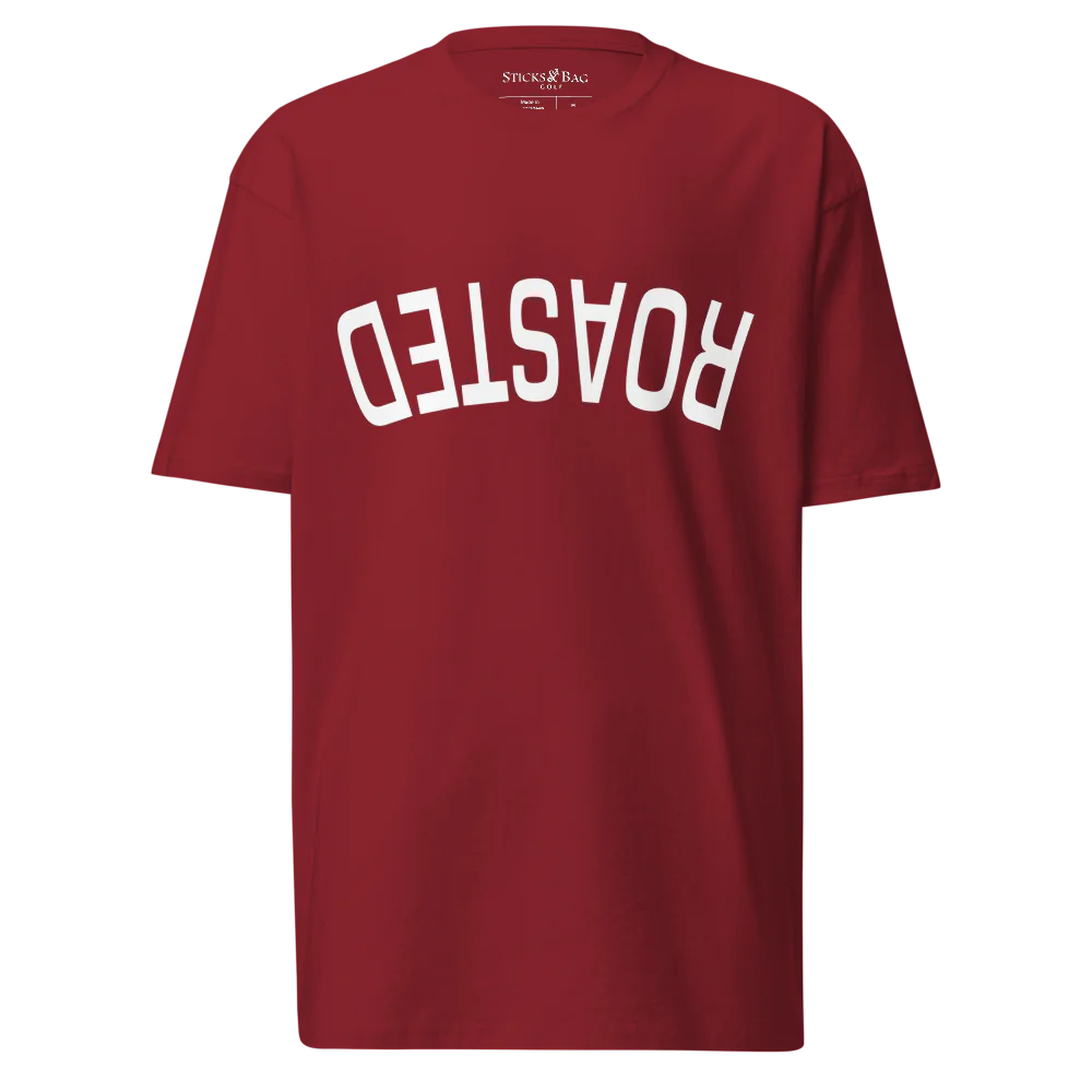 Premium Heavyweight Tee | ROASTED- Sticks & Bag Golf