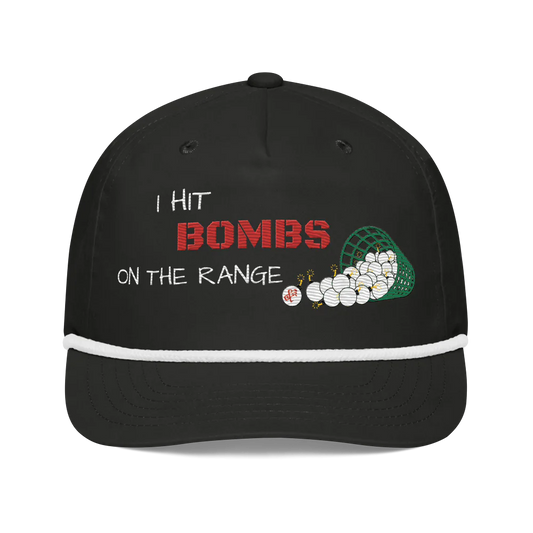 Golf Rope Cap | I Hit BOMBS- Sticks & Bag Golf
