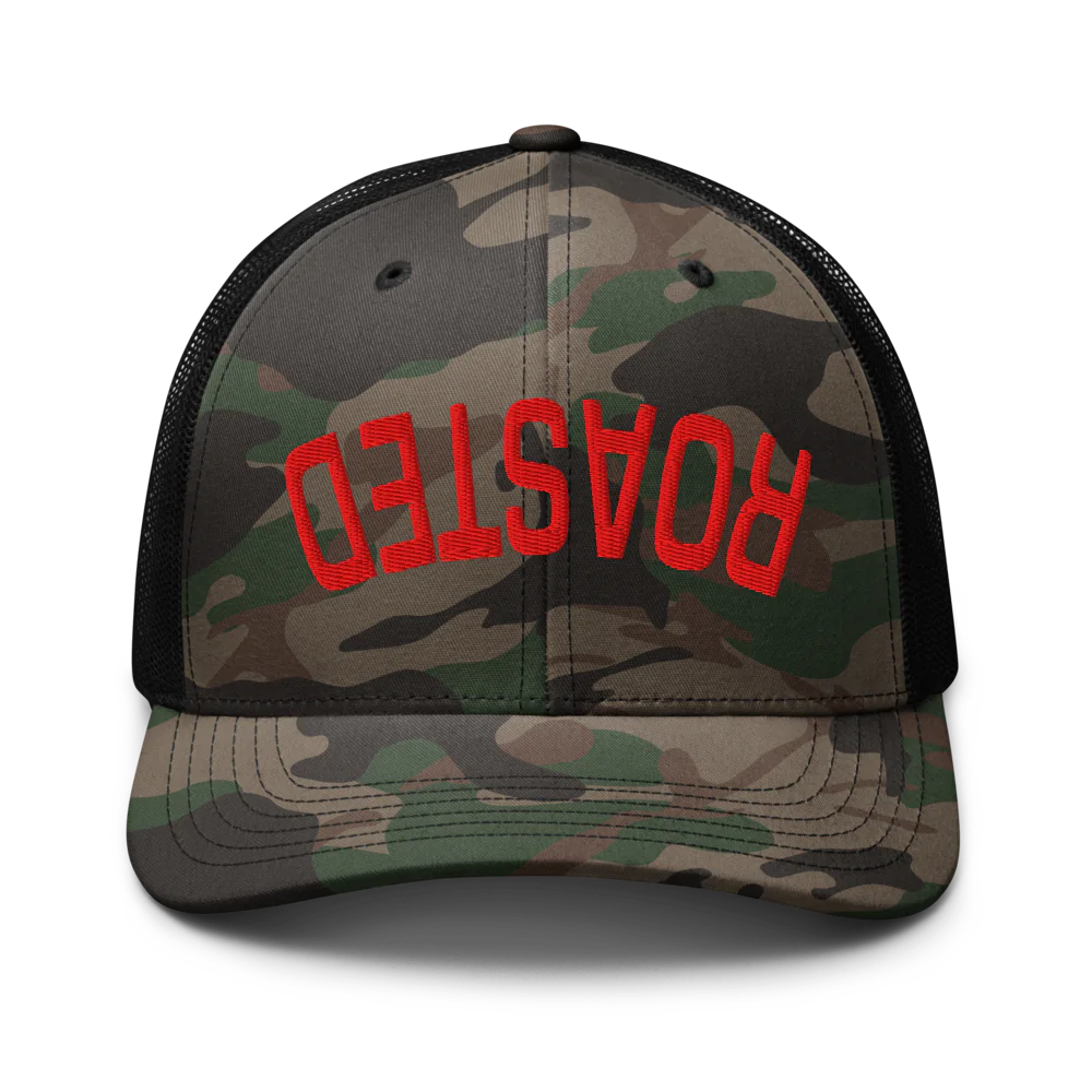 Roasted-Camouflage Trucker Hat | Sticks & Bag Golf