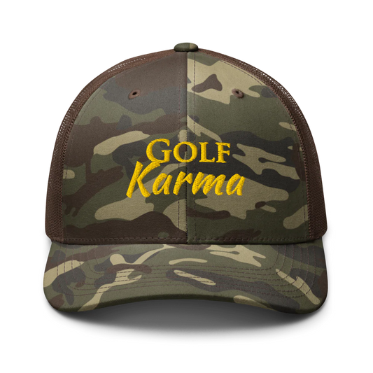 GOLF Karma-Camouflage Trucker Hat- Sticks & Bag Golf