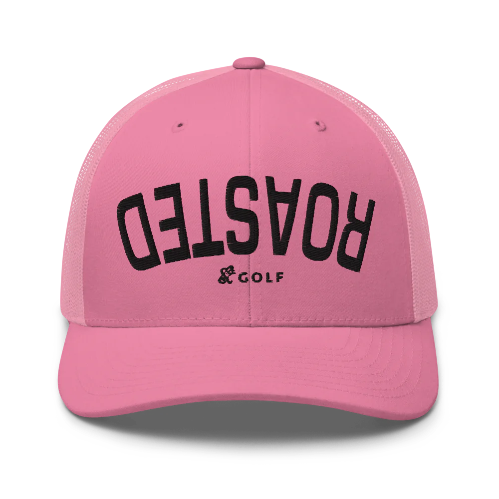 Retro Trucker Hat | ROASTED- Sticks & Bag Golf