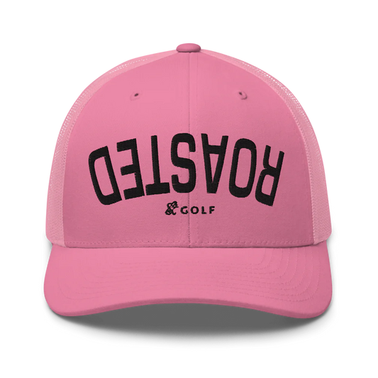 Retro Trucker Hat | ROASTED- Sticks & Bag Golf