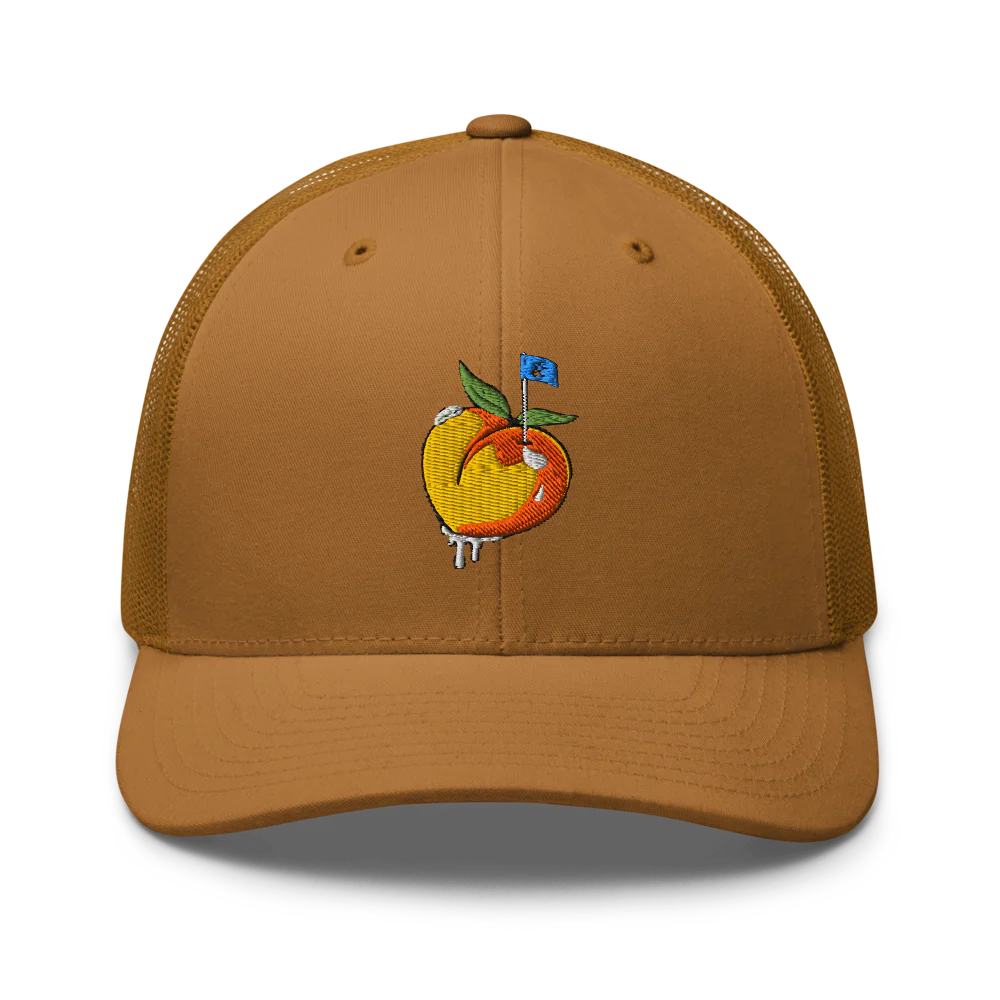 Retro Trucker Hat | Peachy- Sticks & Bag Golf