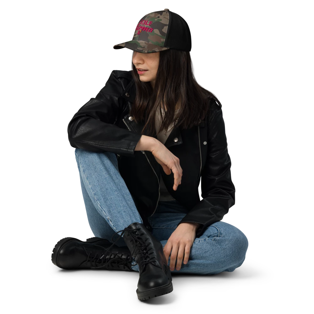 Golf Karma-Camouflage Trucker Hat | Sticks & Bag Golf