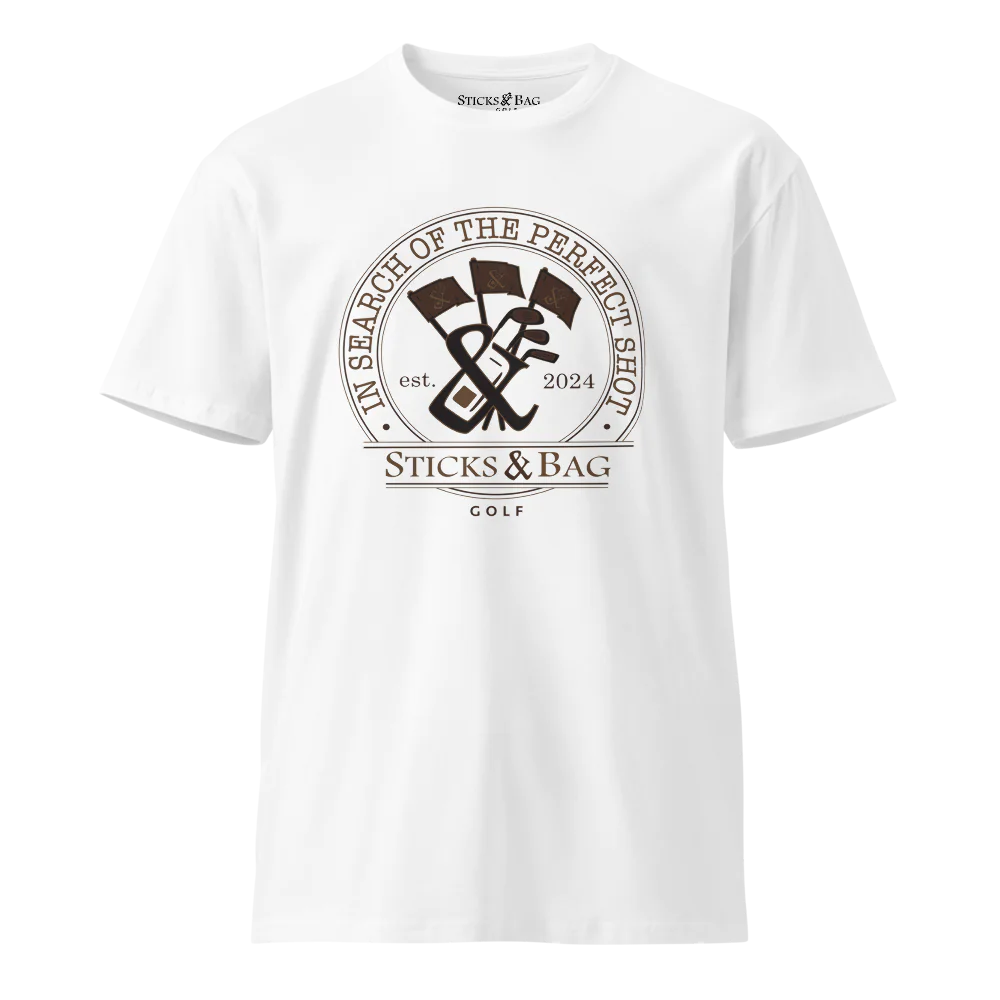In Search Premium T-Shirt | Sticks & Bag Golf