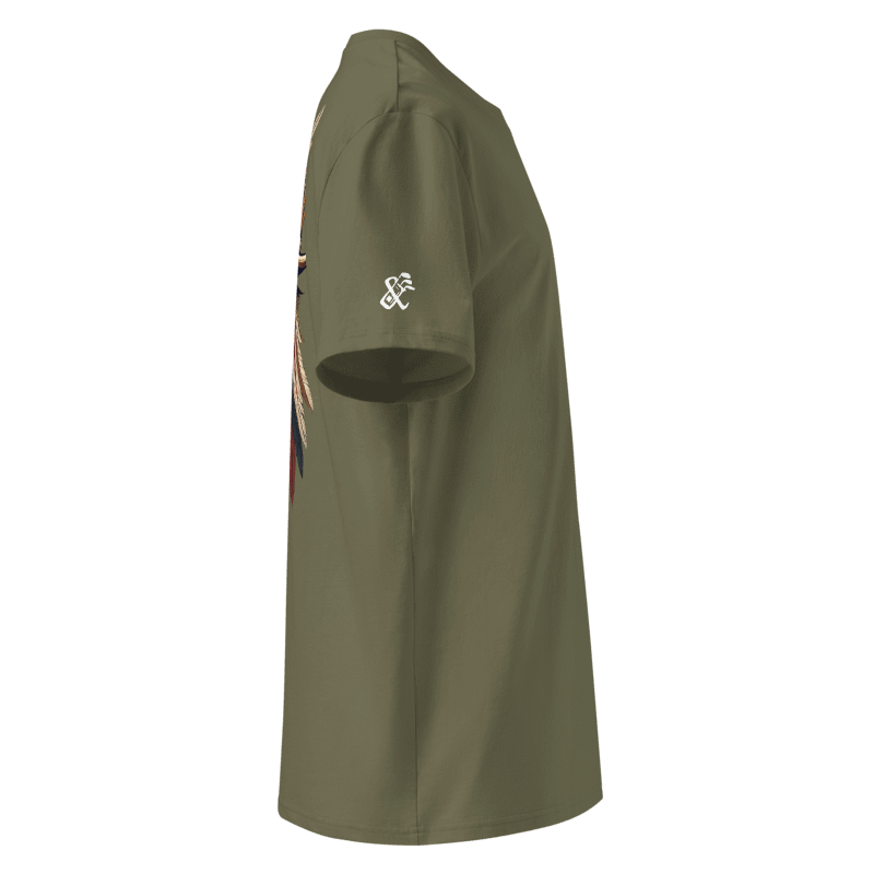 Organic Ribbed Neck T-Shirt | Caddy Club- Outlaw- Sticks & Bag Golf