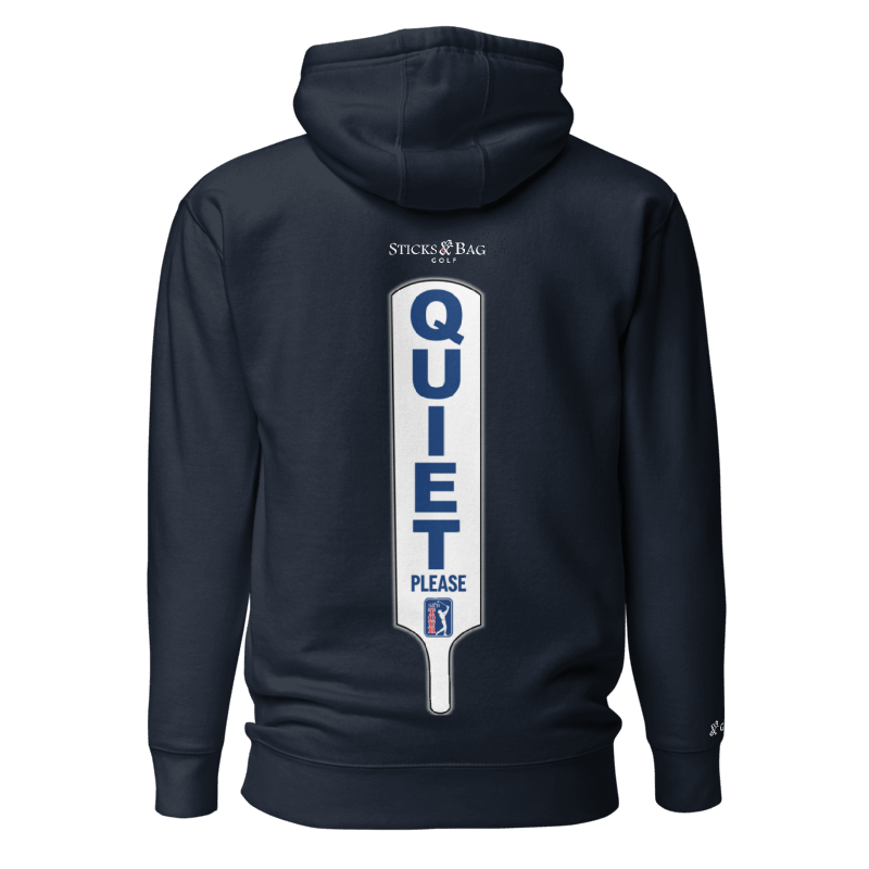 Premium Hoodie 'QUIET PLEASE' Sticks & Bag Golf