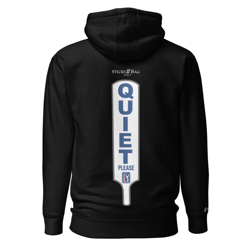 Premium Hoodie 'QUIET PLEASE' Sticks & Bag Golf