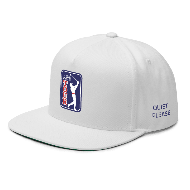 Flat Bill Cap | Sticks & Bag Tour- Quiet Please