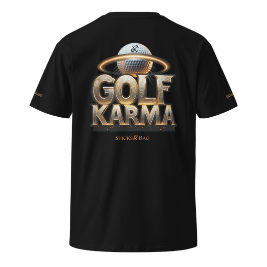 Premium T-Shirt | Golf Karma- Sticks & Bag Golf