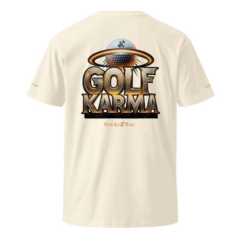 Premium T-Shirt | Golf Karma- Sticks & Bag Golf