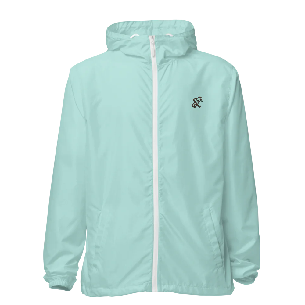 Lightweight Zip Up Windbreaker | ICONIC- Sticks & Bag Golf