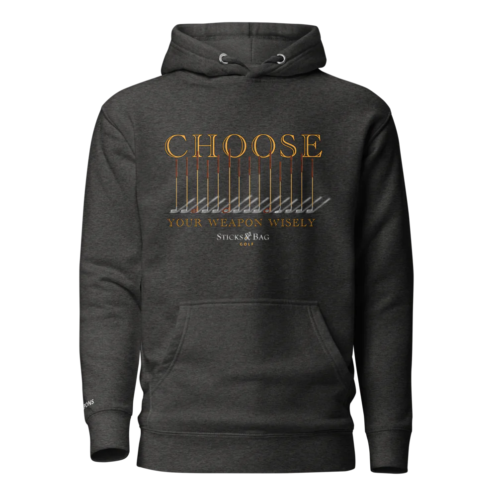 Premium Hoodie | Choose your Weapon- Sticks & Bag Golf