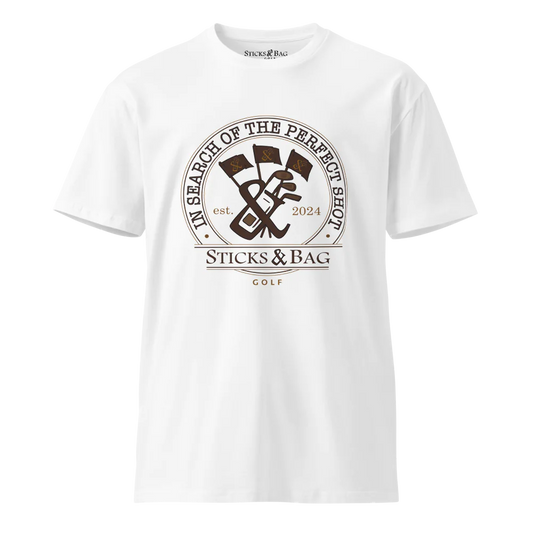 Premium T-Shirt | Perfect Shot- Sticks & Bag Golf