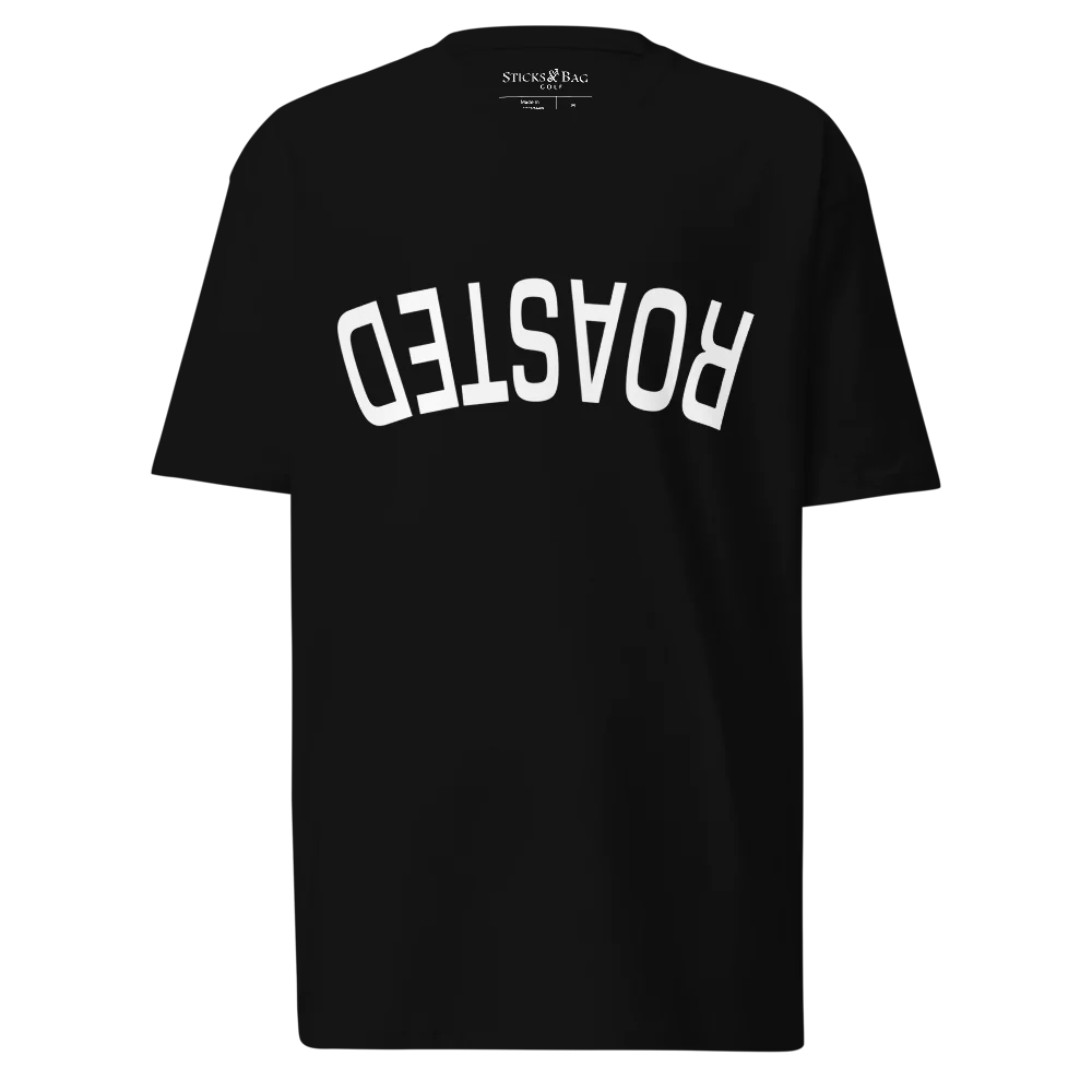 Premium Heavyweight Tee | ROASTED- Sticks & Bag Golf