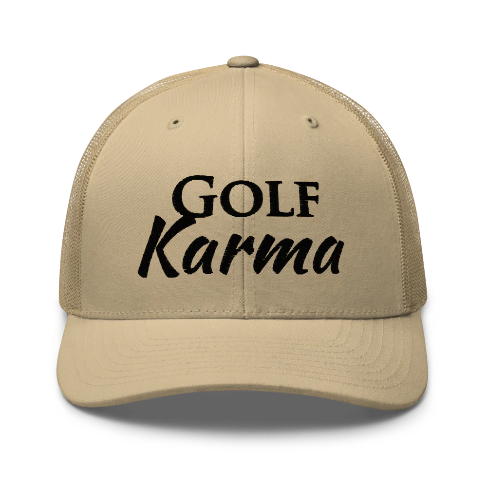 Retro Trucker Hat / Golf Karma- Sticks & Bag Golf