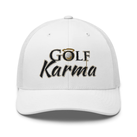 Retro Trucker Hat | Golf Karma "HALO"- Sticks & Bag Golf