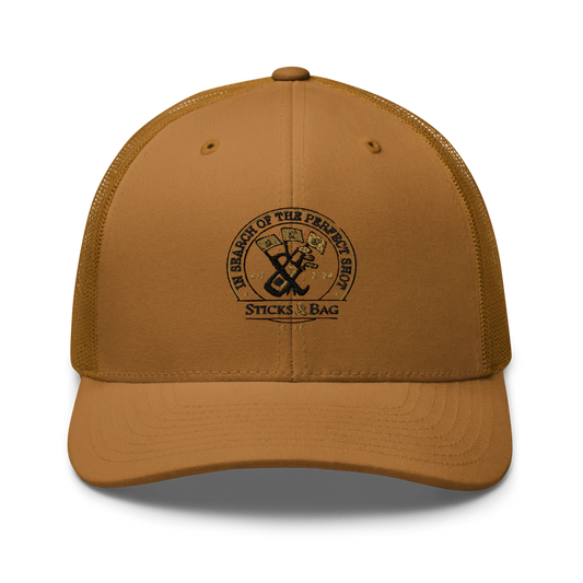 Retro Trucker Hat | In Search of the Perfect shot- Sticks & Bag Golf