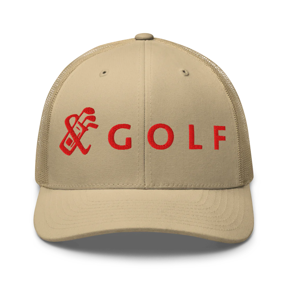 Retro Trucker Hat | LOGO GOLF- Sticks & Bag Golf