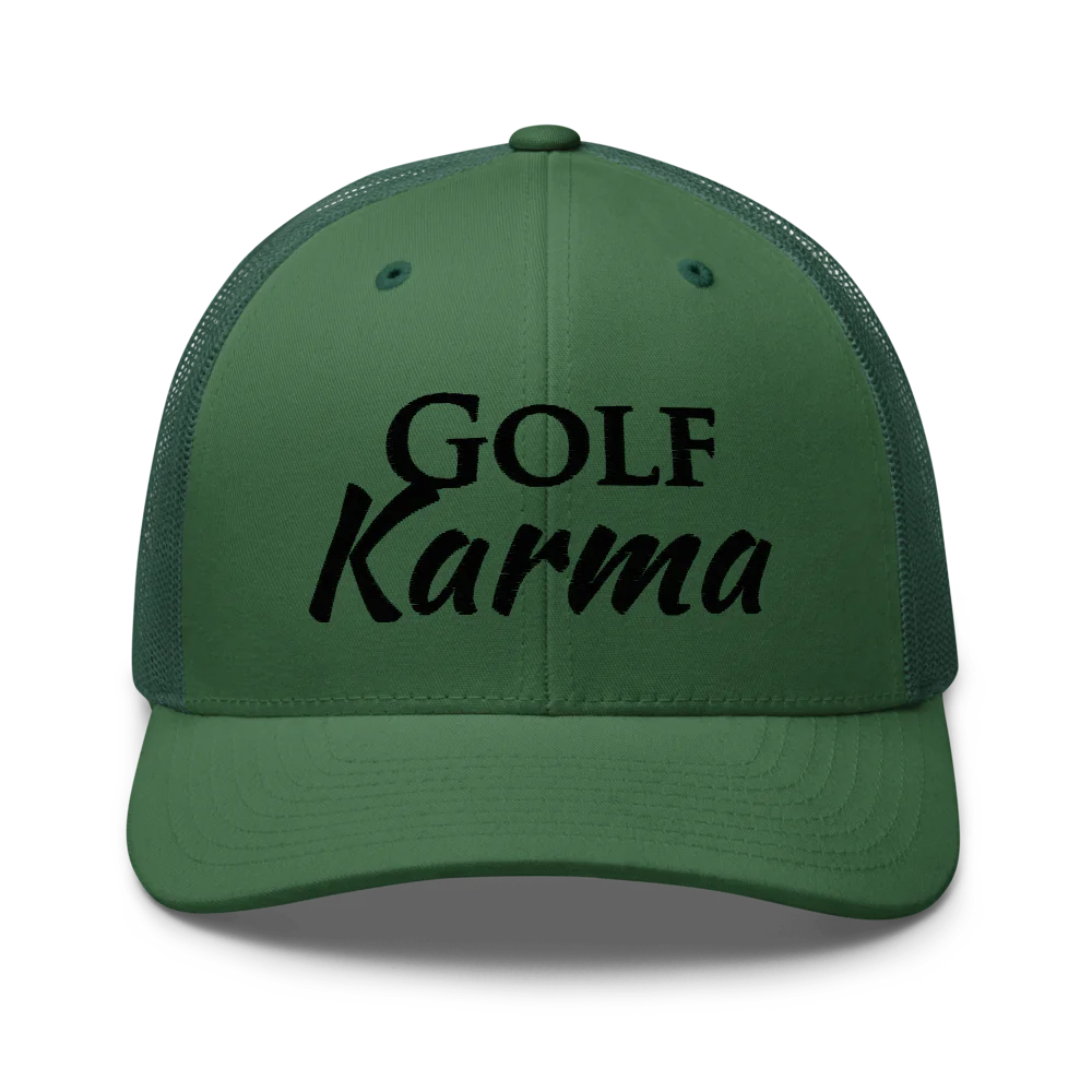 Retro Trucker Hat / Golf Karma- Sticks & Bag Golf