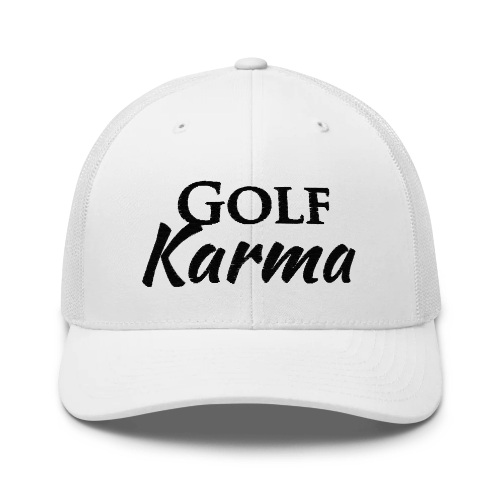 Retro Trucker Hat / Golf Karma- Sticks & Bag Golf