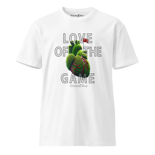 Premium T-Shirt | Heart- Sticks & Bag Golf