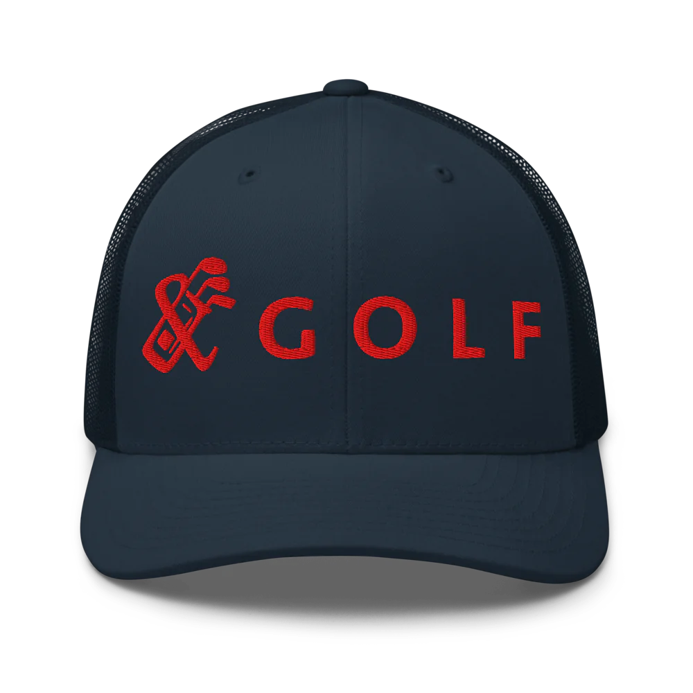 Retro Trucker Hat | LOGO GOLF- Sticks & Bag Golf