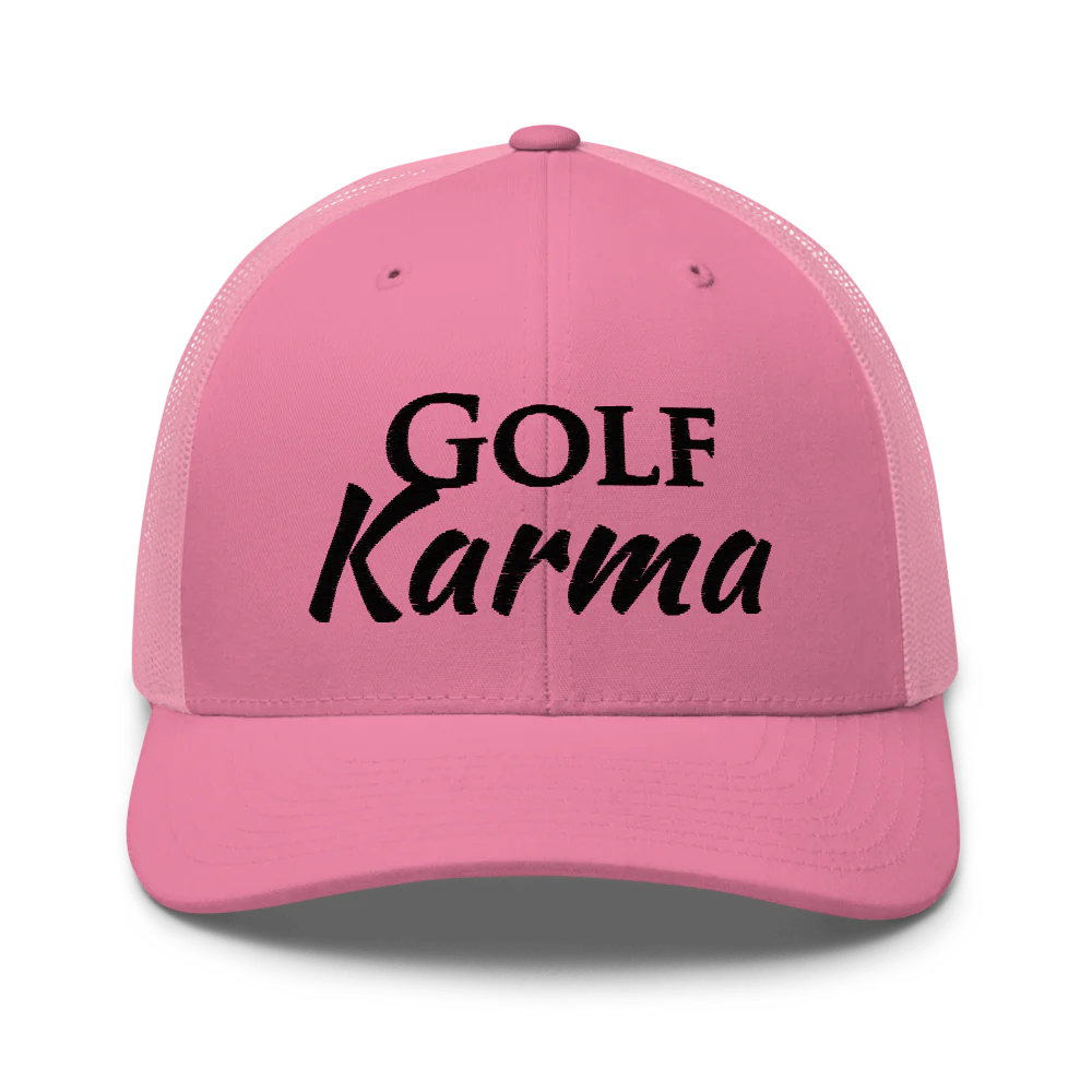Retro Trucker Hat / Golf Karma- Sticks & Bag Golf