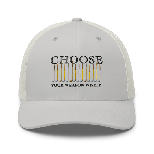 Retro Trucker Hat | Choose your Weapon- Sticks & Bag Golf