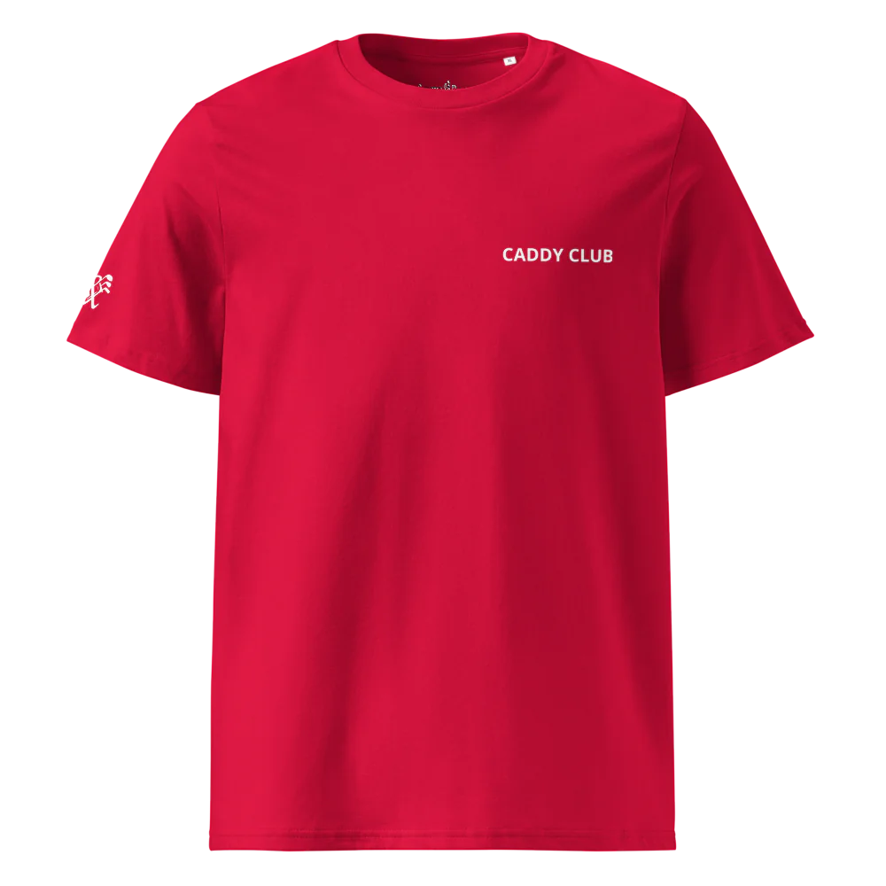 Organic Ribbed Neck T-Shirt | Caddy Club- IRIE Roots- Sticks & Bag Golf