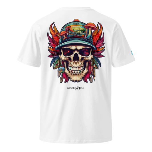 Premium T-Shirt | Caddy Club- Psylocibin- Sticks & Bag Golf