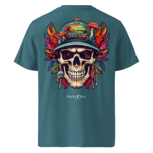 Organic Ribbed Neck T-Shirt | Caddy Club- Sticks & Bag Golf