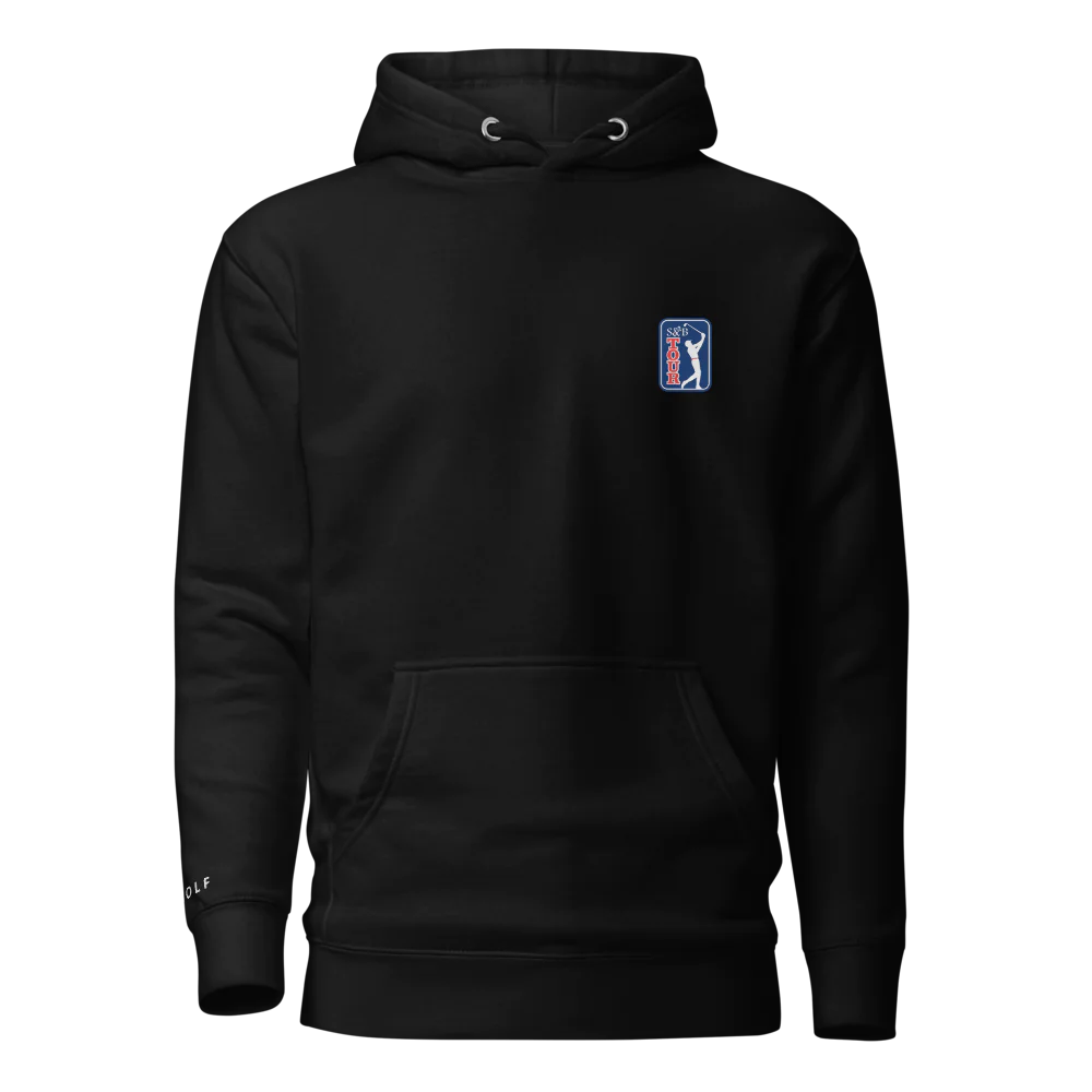 Premium Hoodie  'QUIET PLEASE' Sticks & Bag Golf